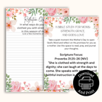 Bible study is on Proverbs 31: 25-26