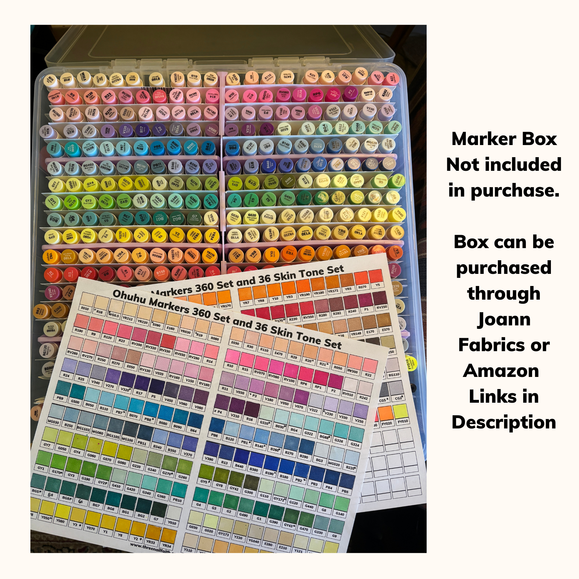 marker box filled with markers. markers and box not included just showing what this looks like filled. 