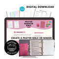 Prayer Bible Enhanced package comes with everything you need to start your prayer bible.  You will need a bible, highlighters and tabs but everything else is all included in this prayer bible package. 