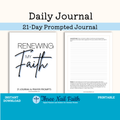 Renewing My Faith 21 Journal & Prayer Prompts