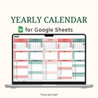Simply Yearly Calendar for google sheets