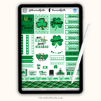 Christian Faith Digital sticker set on the theme of st. patrick's day