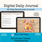 30 day digital devotional on the theme of Thanksgiving