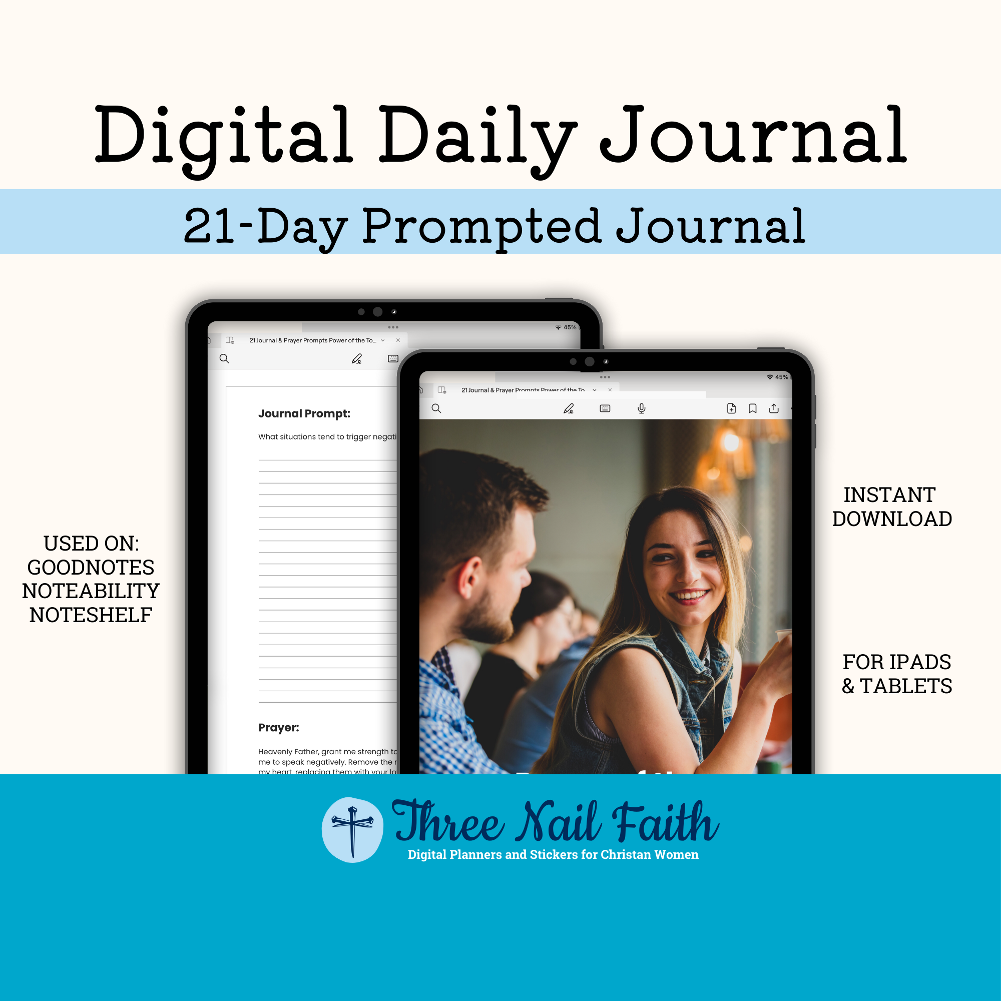 Power of the Tongue Digital Prompted Faith Journal