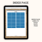 index page that links to each daily page