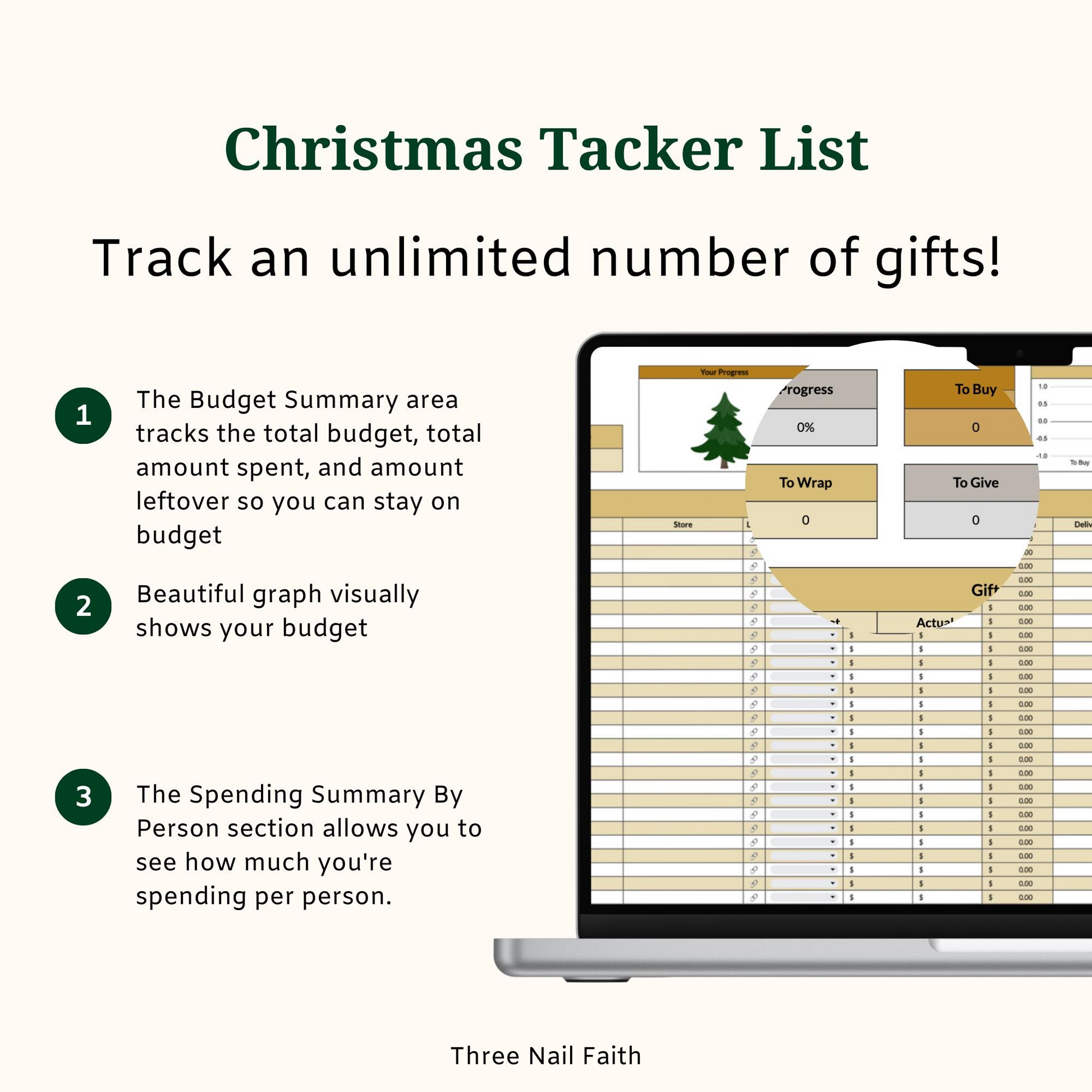 gift tracker list