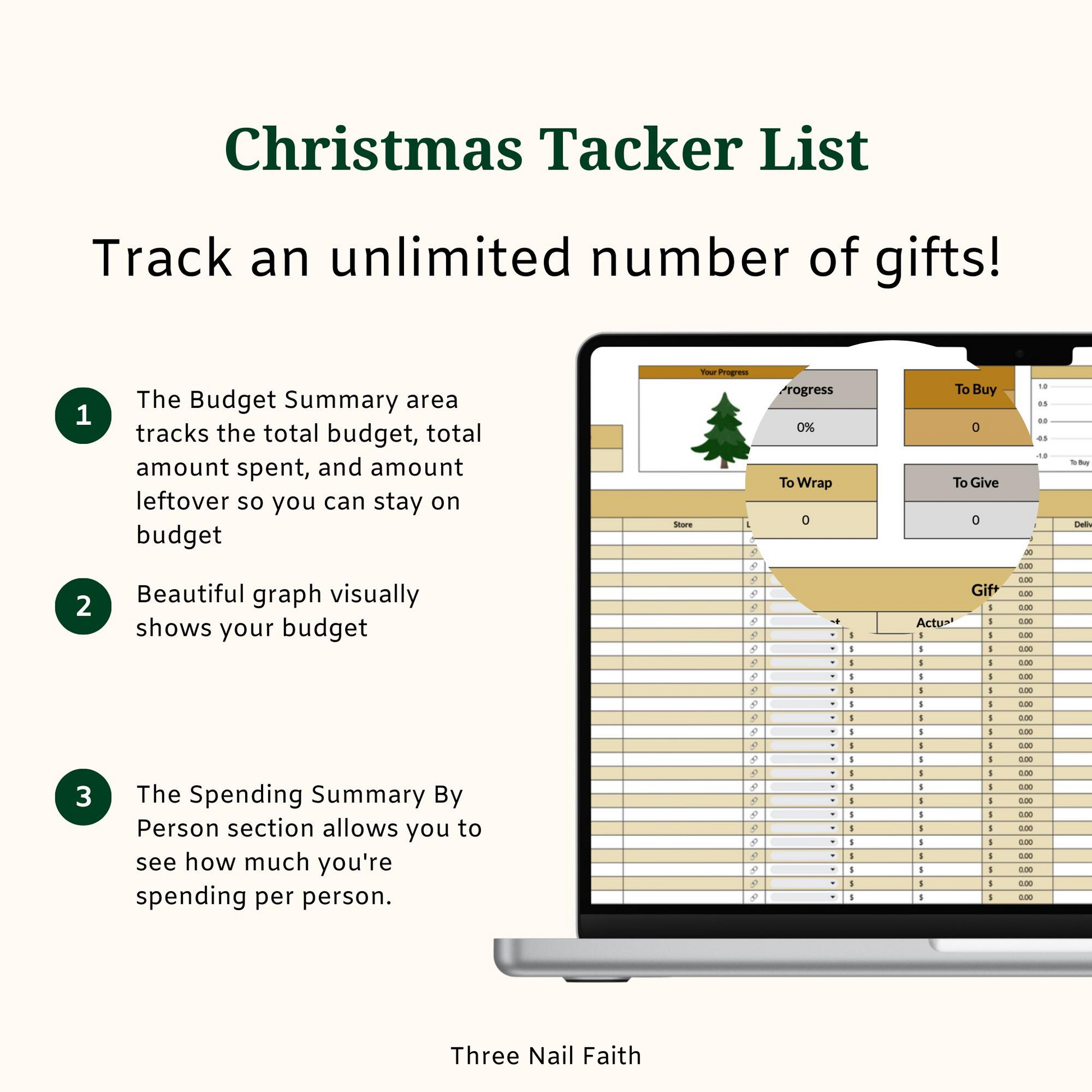 gift tracker list 