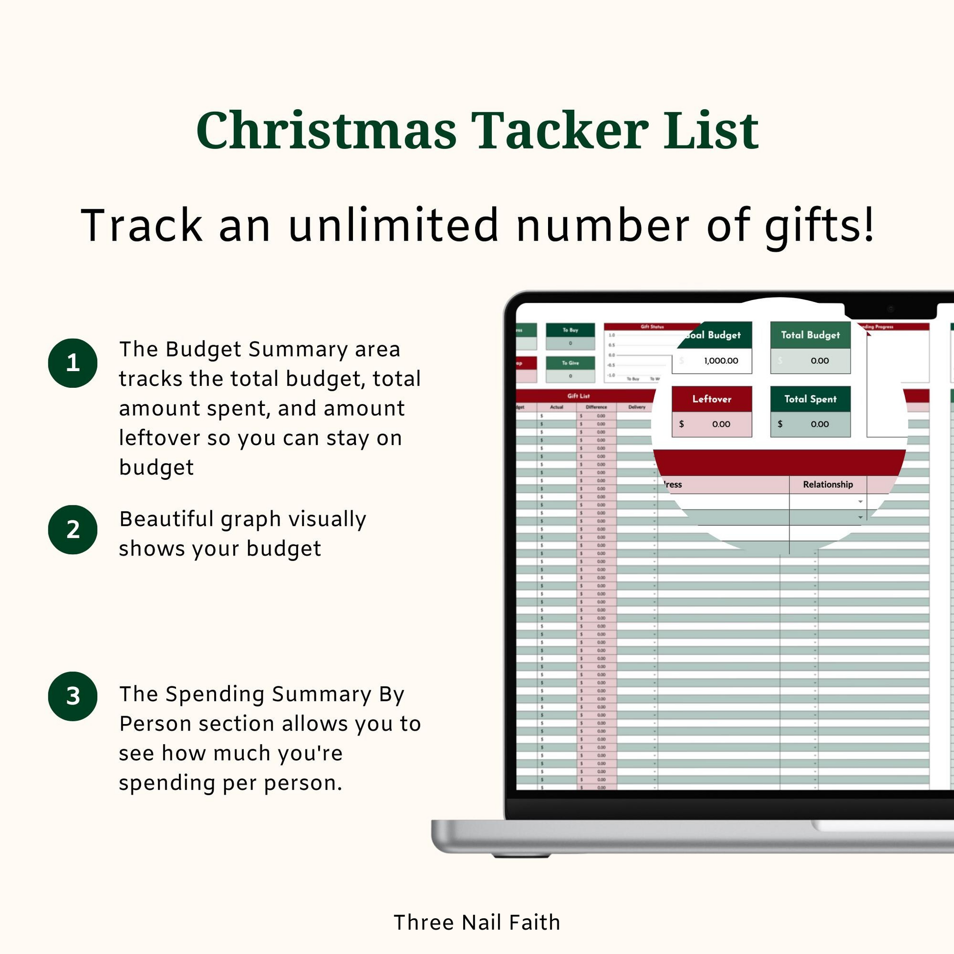 Christmas tracker List 