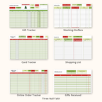 other trackers that are included: gift, stocking, card, shopping, online order, gifts received 