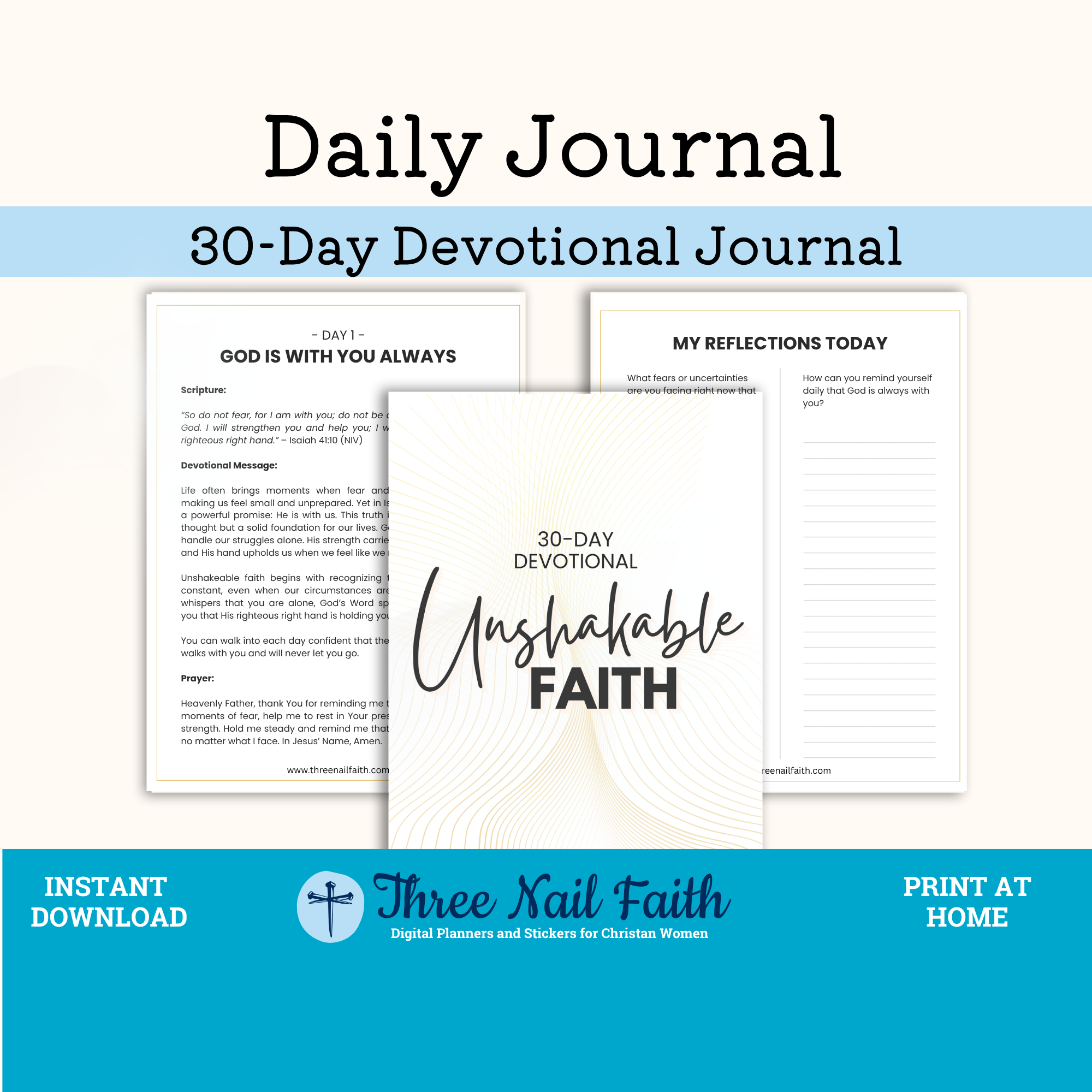 Printable version of unshakeable faith