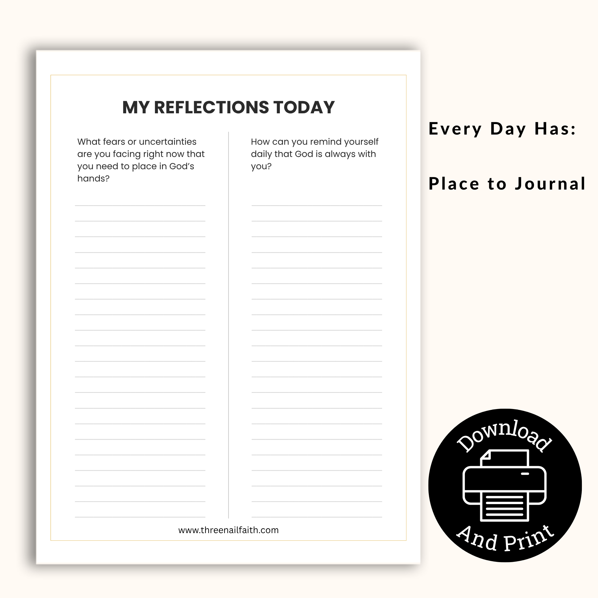Place to journal