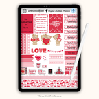 Christian Faith Digital sticker set on the theme Valentine's Day