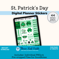 st patricks day digital sticker kit with 44 Digital stickers