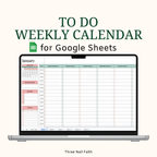weekly to do calendar for google sheets