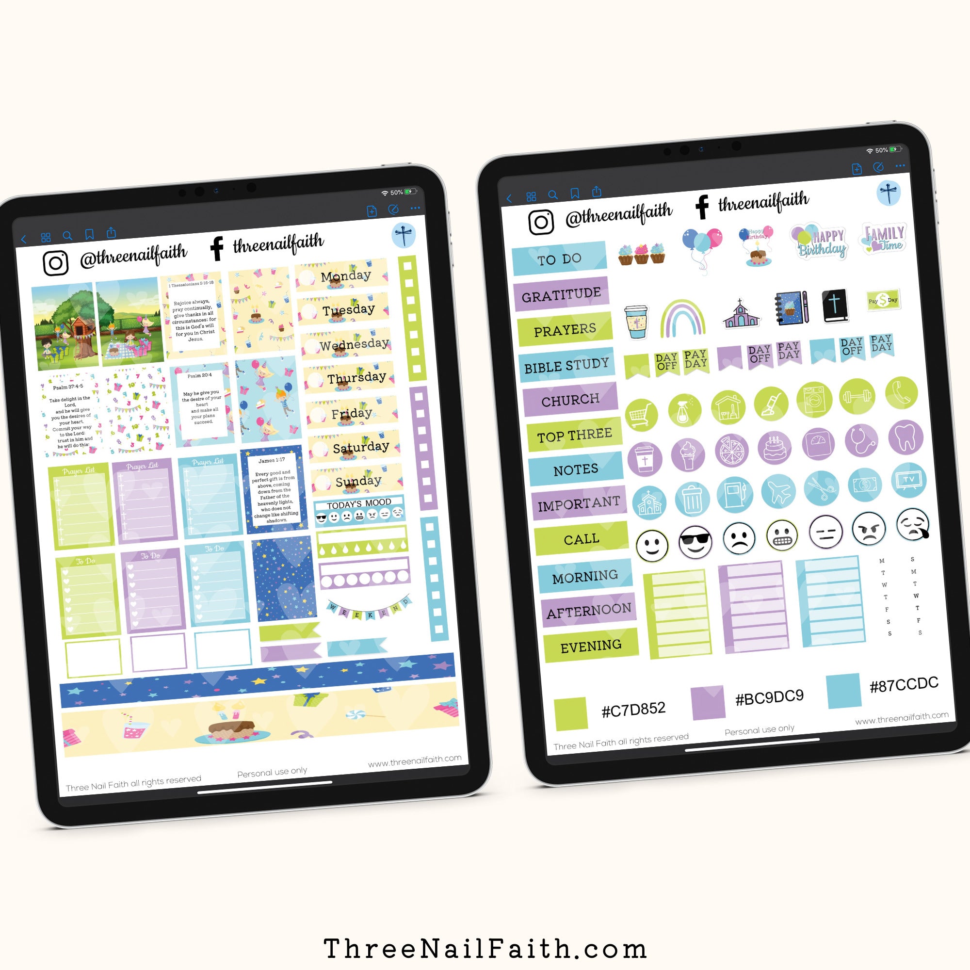 birthday sticker kit