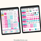 Christian Faith Digital sticker set on the theme of grandparents