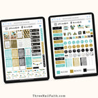 New year and new Years eve digital stickers