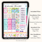 Christian Faith Digital sticker set on the theme Spring