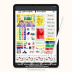 school supply stickers