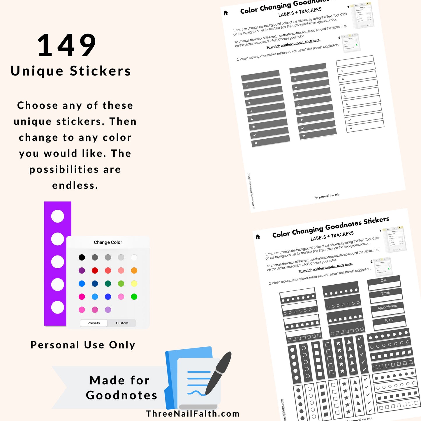 Color Changing Digital Sticker - Labels and Trackers