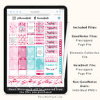 Christian Faith Digital sticker set on the theme Valentine's Day