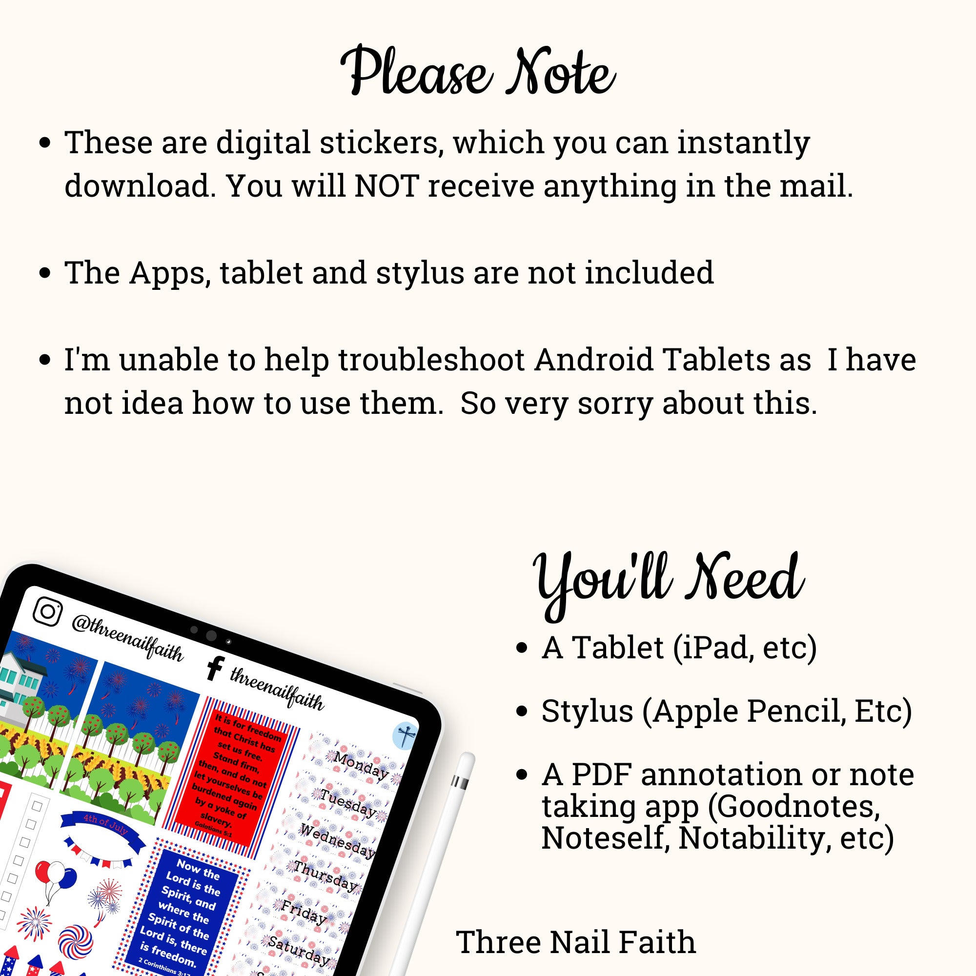 What you will need to use this product