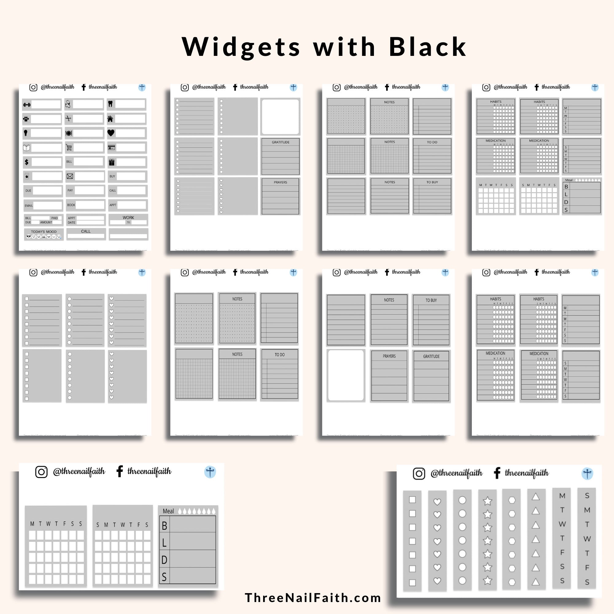 Color Changing Digital Sticker - Widget Stickers