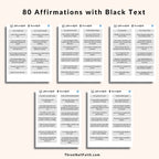 Color Changing Digital Sticker - Affirmation Stickers with black text