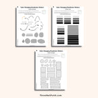 Color Changing Digital Sticker - Shapes