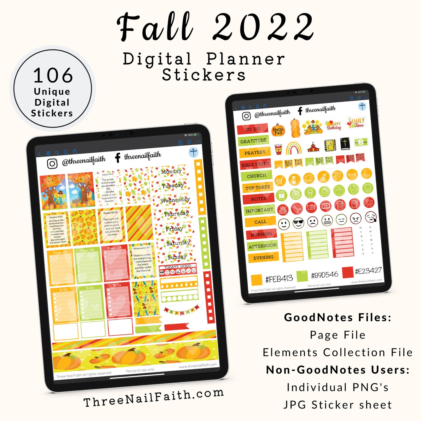 fall digital sticker