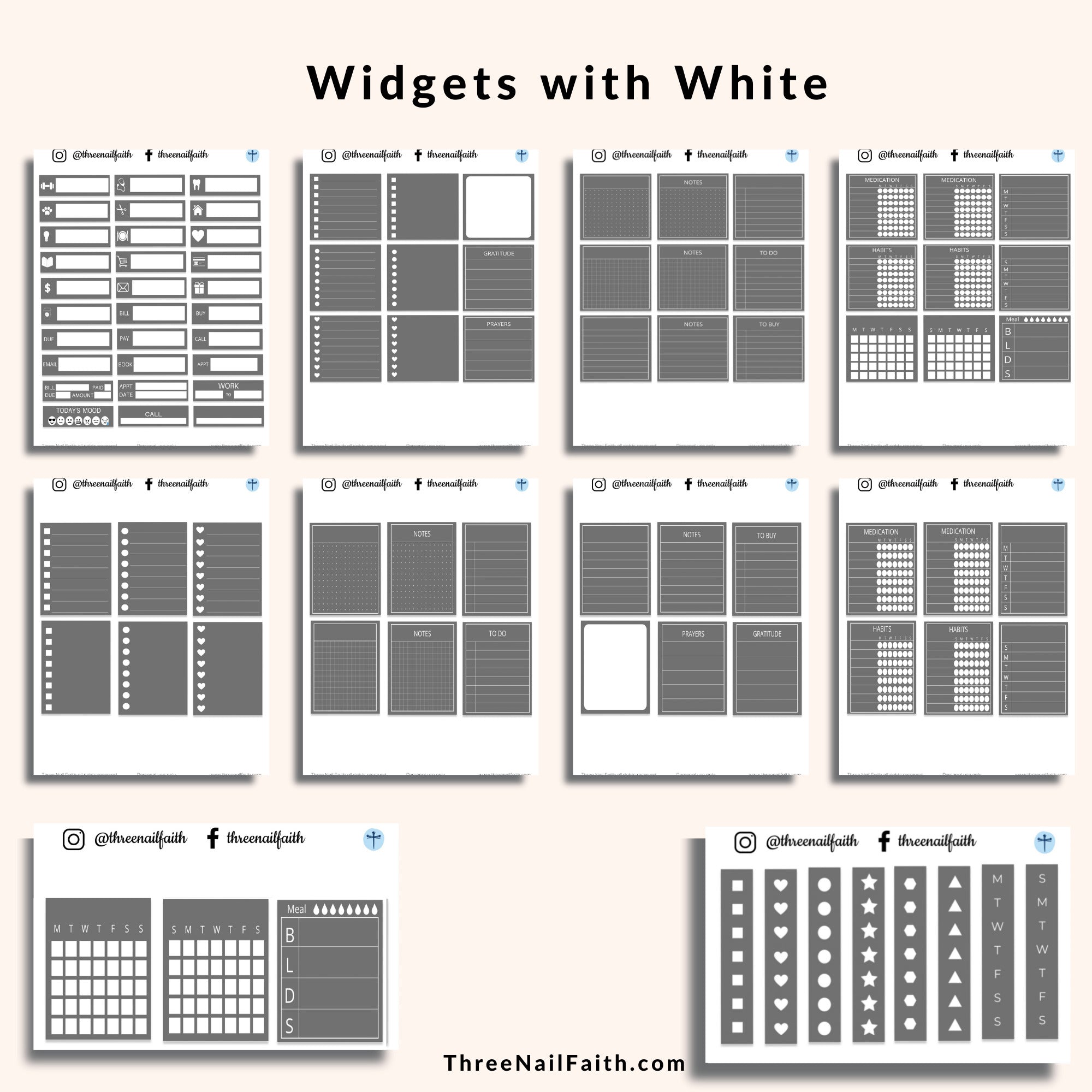 Color Changing Digital Sticker - Widget Stickers