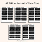 Color Changing Digital Sticker - Affirmation Stickers with white text