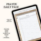 21-Day Journal and Prayer Prompts Digital Journal, Jehovah Jireh: My Provider Prayer Daily page