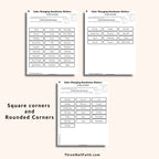 Color Changing Digital Sticker - Words and Word Boxes