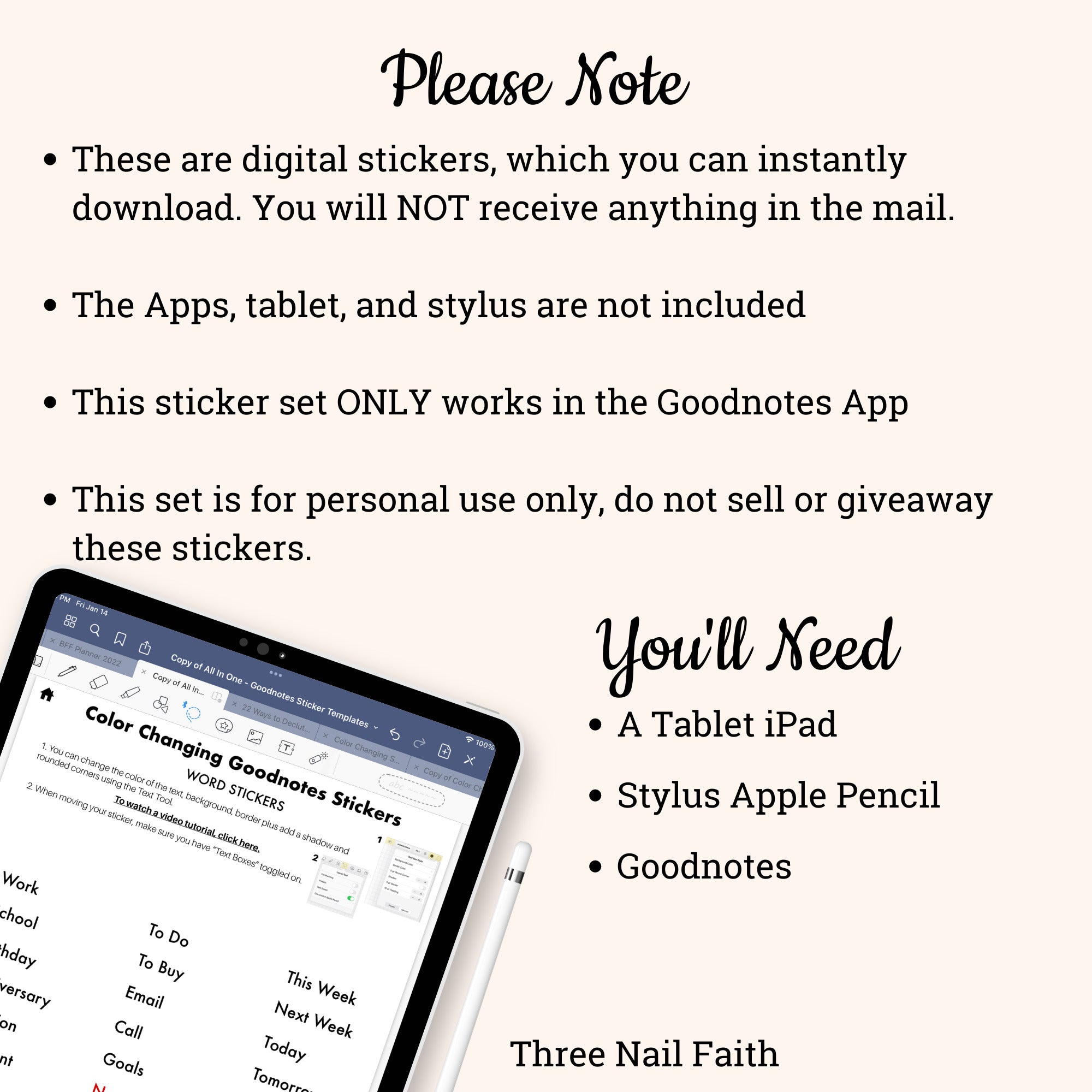 What you will need to use this product