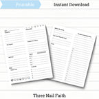 Printable Christian Faith Daily Planner Pages