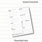 page one of daily page