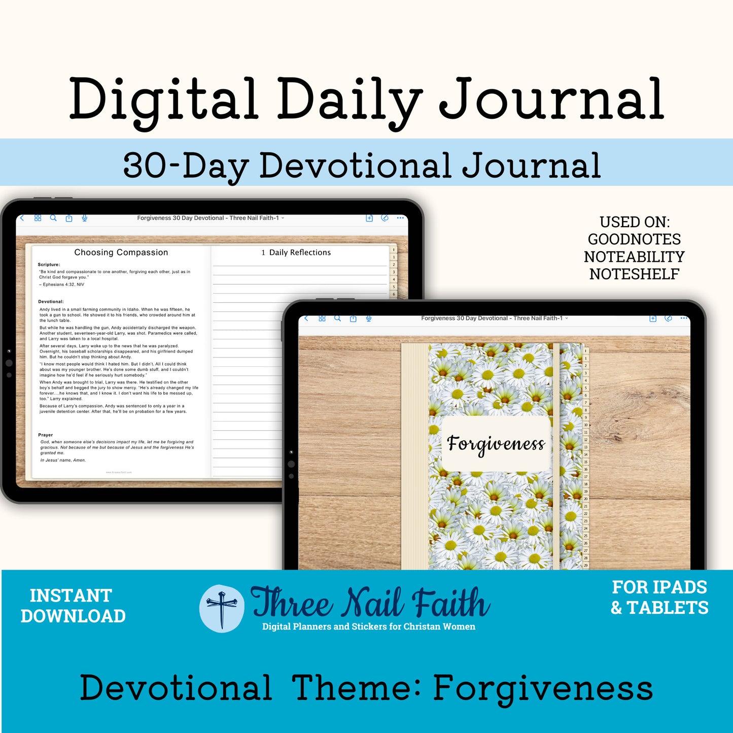 Forgiveness 30-Day Devotional Digital Journal