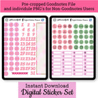 icons and rectangle digital stickers