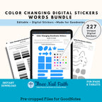 Color Changing Digital Sticker - Shapes