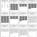 showing 12 different color changing sticker sheets